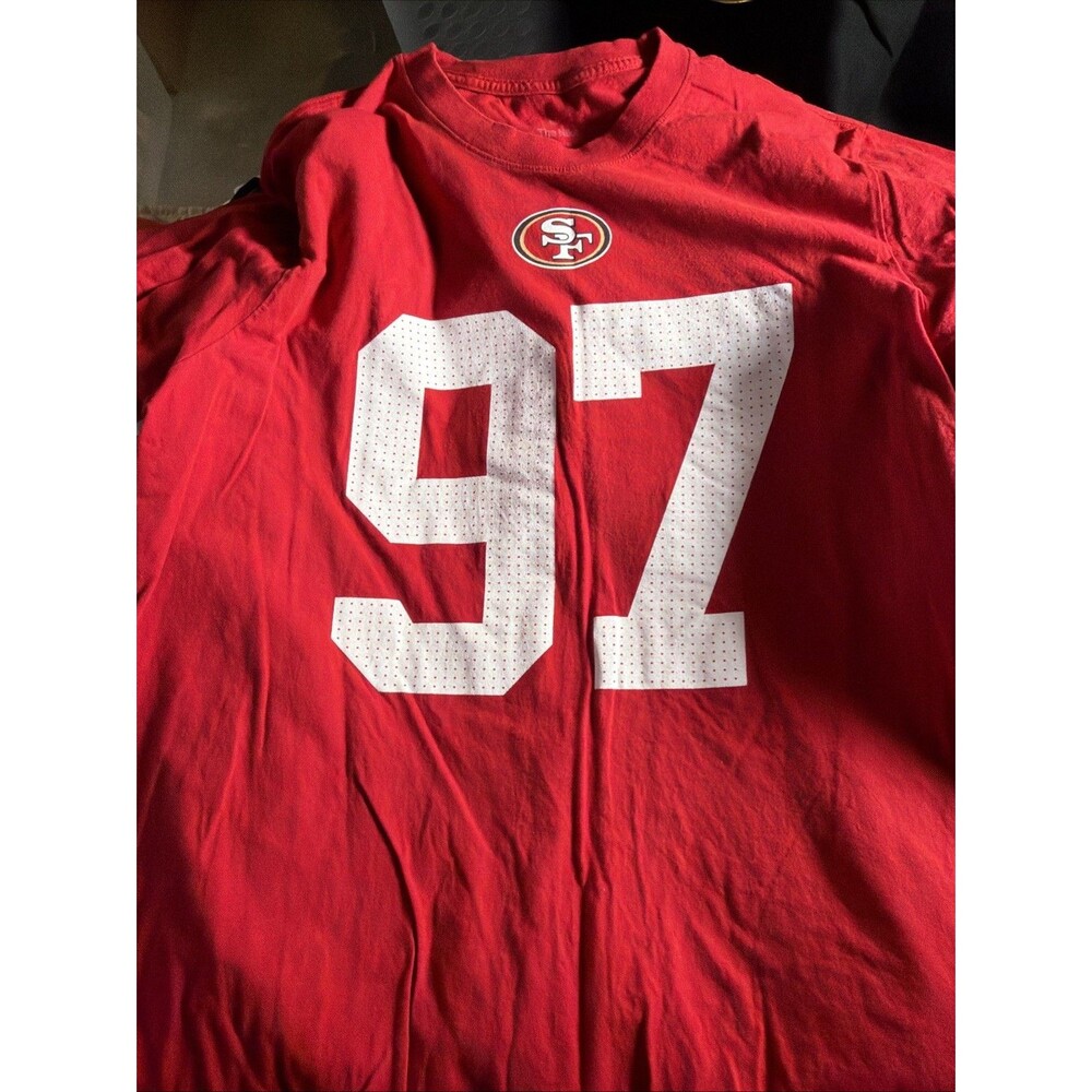 Nike San Francisco 49ers NFL Football Red #97 T-Shirt, Size XL BOSA